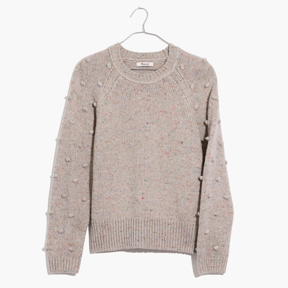 NWT MADEWELL POM SLEEVES PULLOVER - Picture 2 of 6